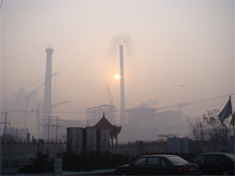 石炭燃焼に伴う大気汚染の実例