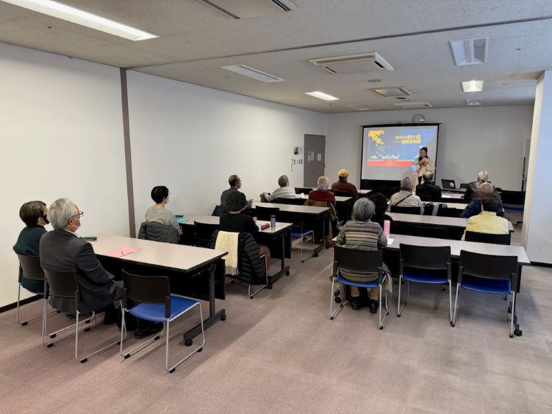 「シルクロードの守り神「飛天」と音楽」講座全体の様子