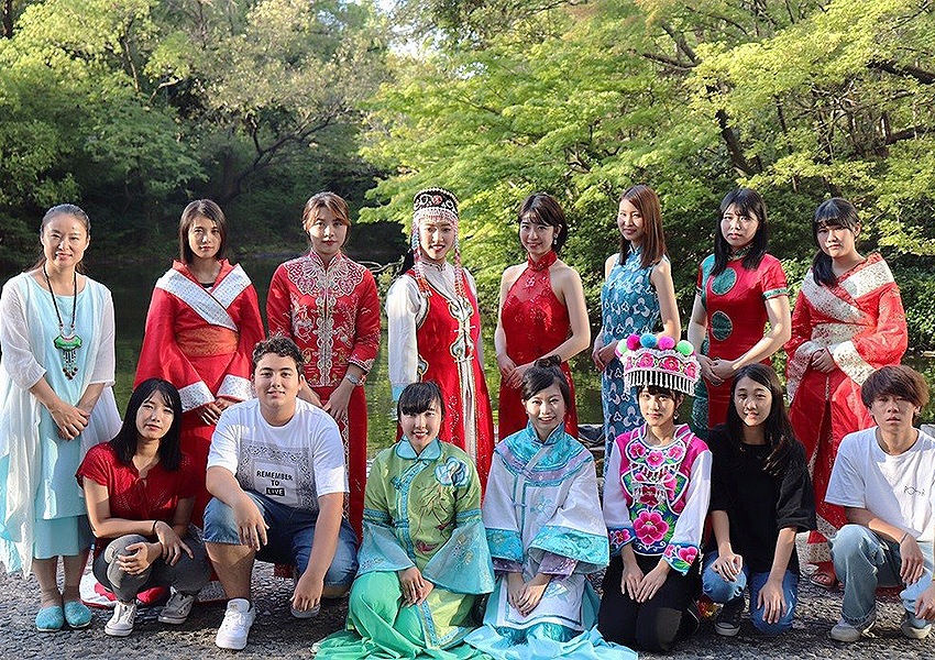 Traditional dress representing Chinese history