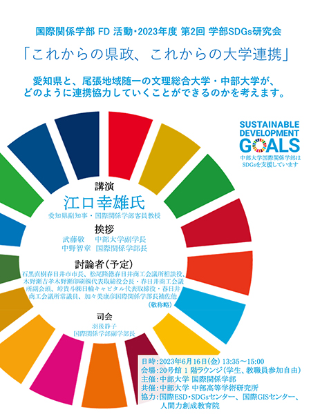 2023年度第1回国際関係学部SDGs研究会リーフレット