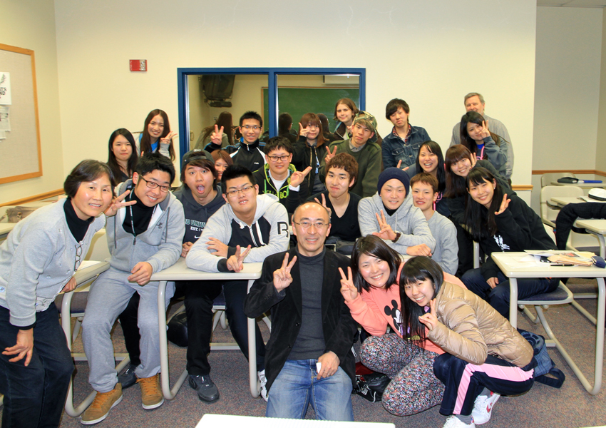 Chubu students together with Joung Hee sensei and Gerry Krzic sensei