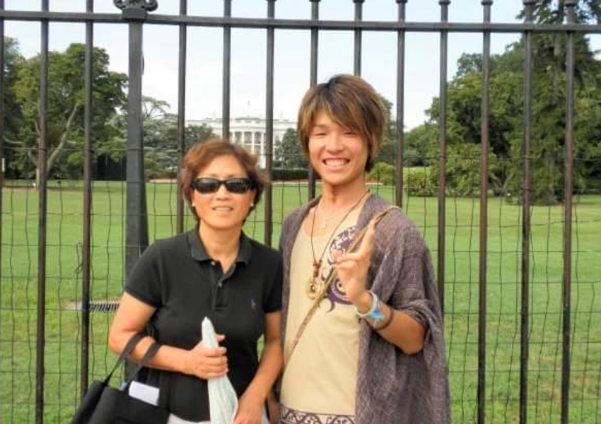 In front of the White House