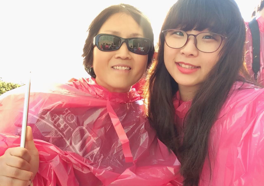 Joung Hee senei with Ayumi TANAKA (Miura) at Niagara Falls