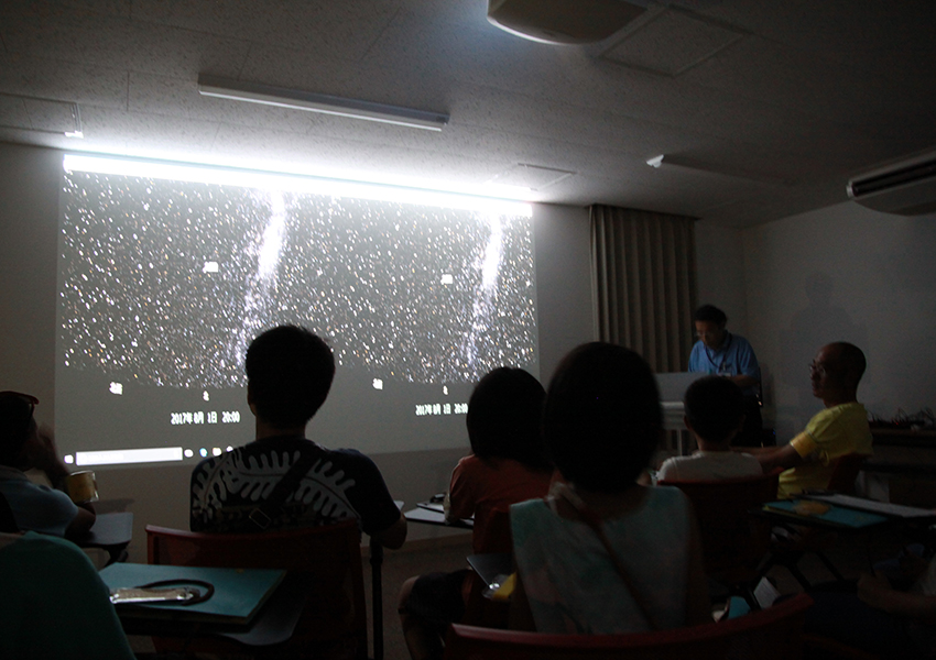 星空観察会（2017年8月）