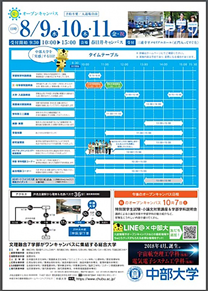 夏のオープンキャンパス観望会（2017年8月）