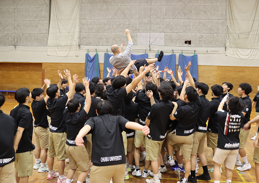 胴上げ 櫛田先生
